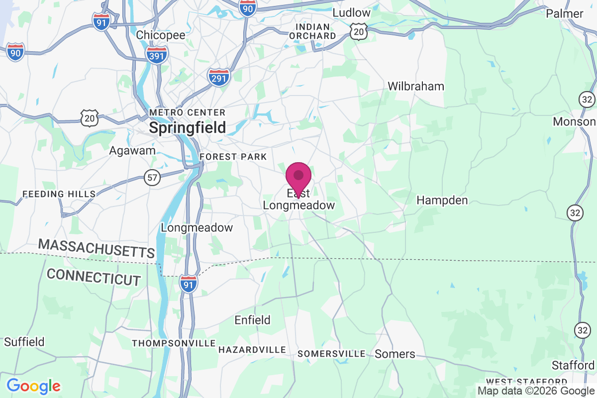 Carte de East Longmeadow