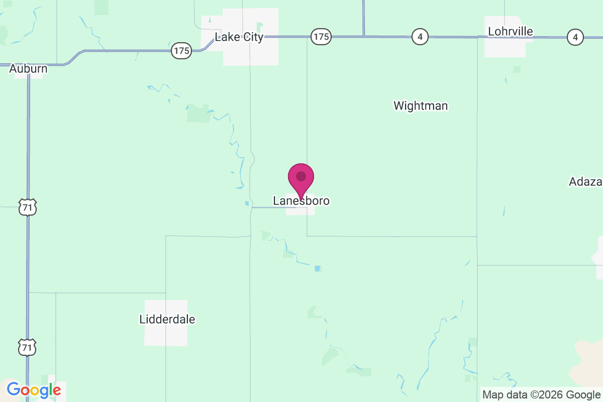 Carte de Lanesboro