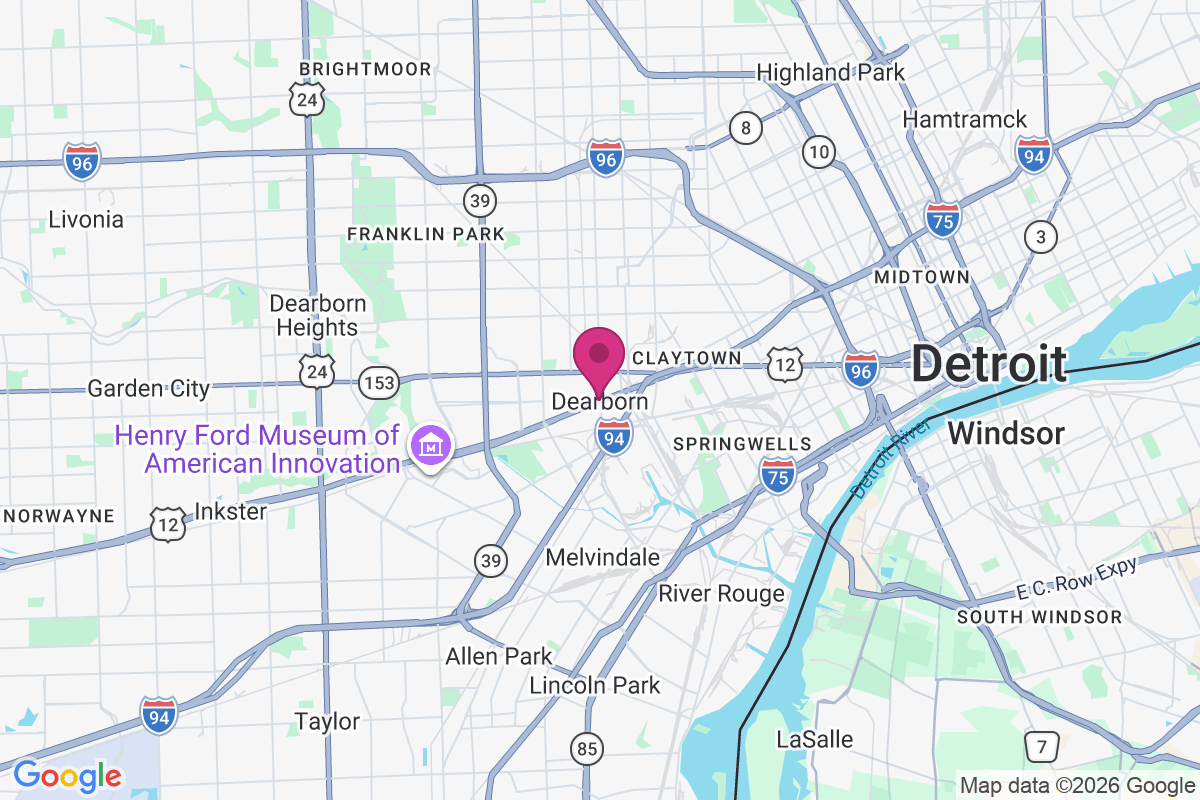 Carte de Dearborn