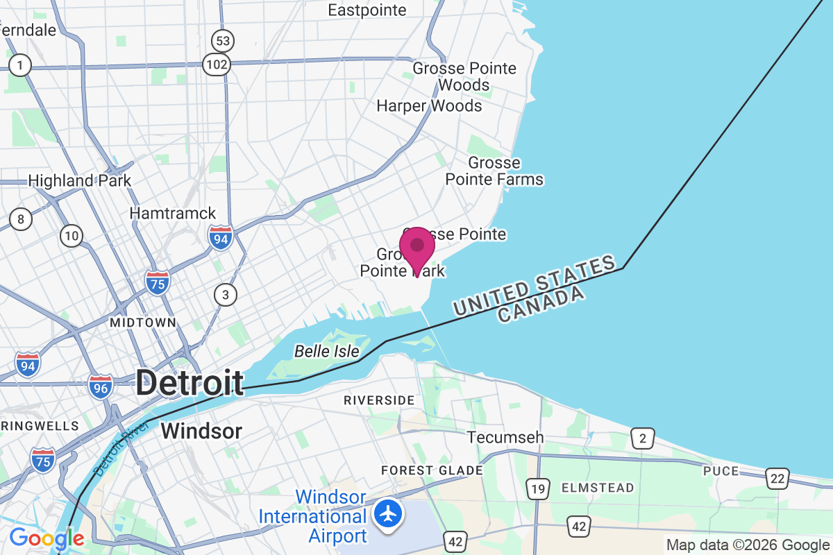 Carte de Grosse Pointe Park