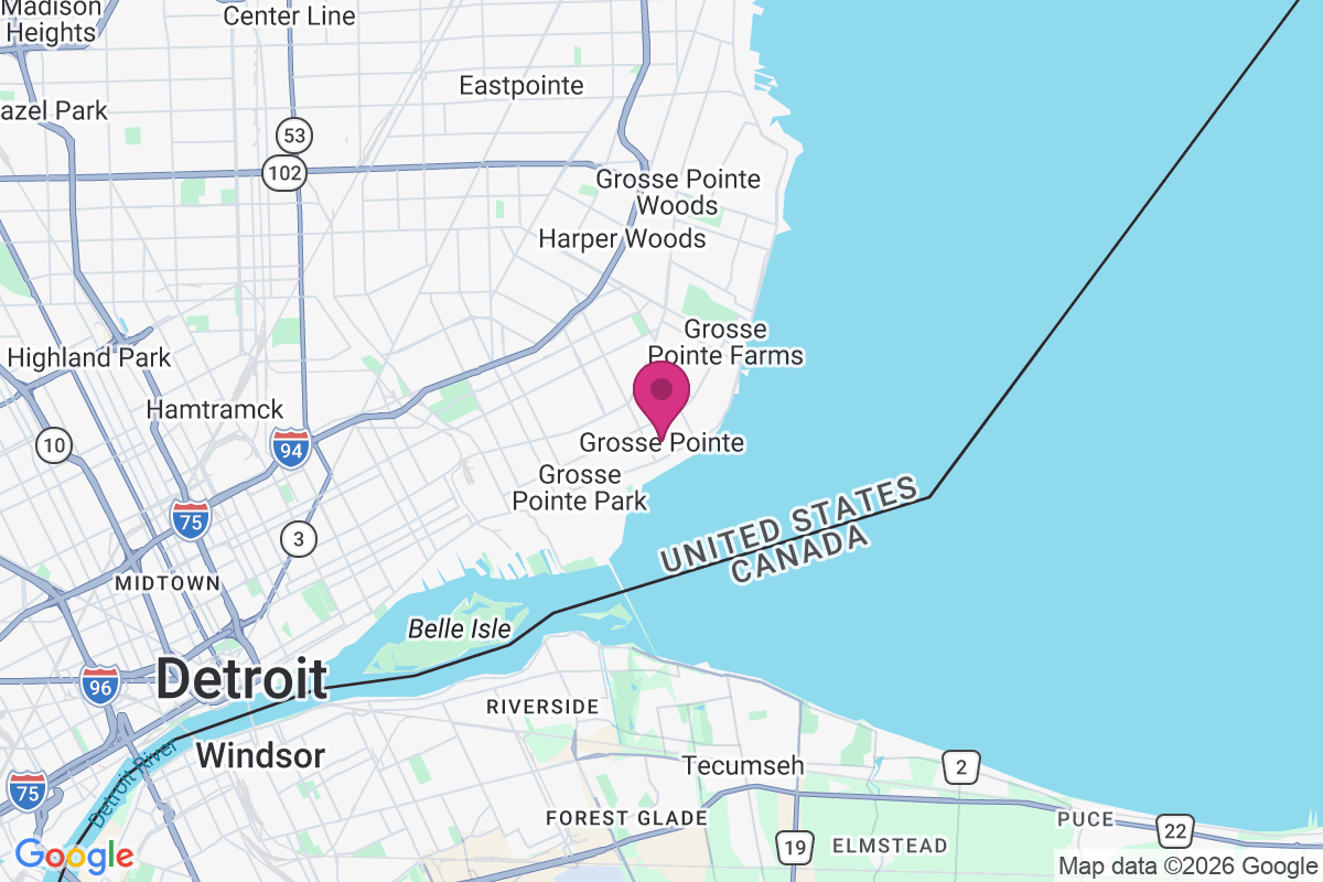Carte de Grosse Pointe