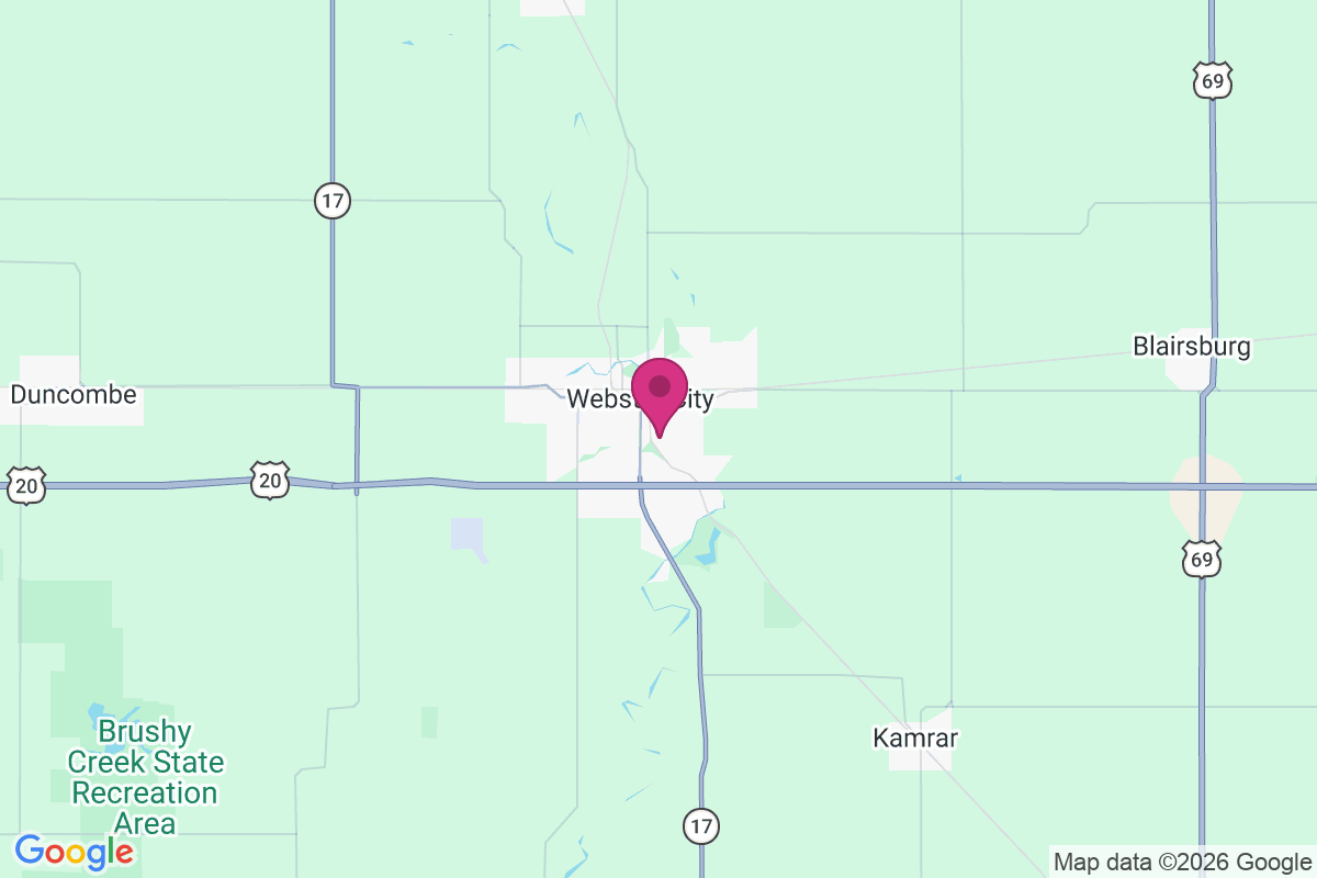 Carte de Webster City