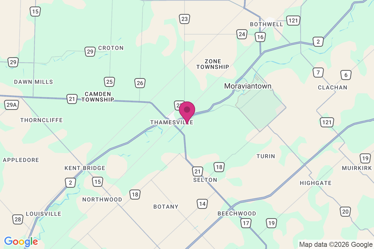Carte de Thamesville