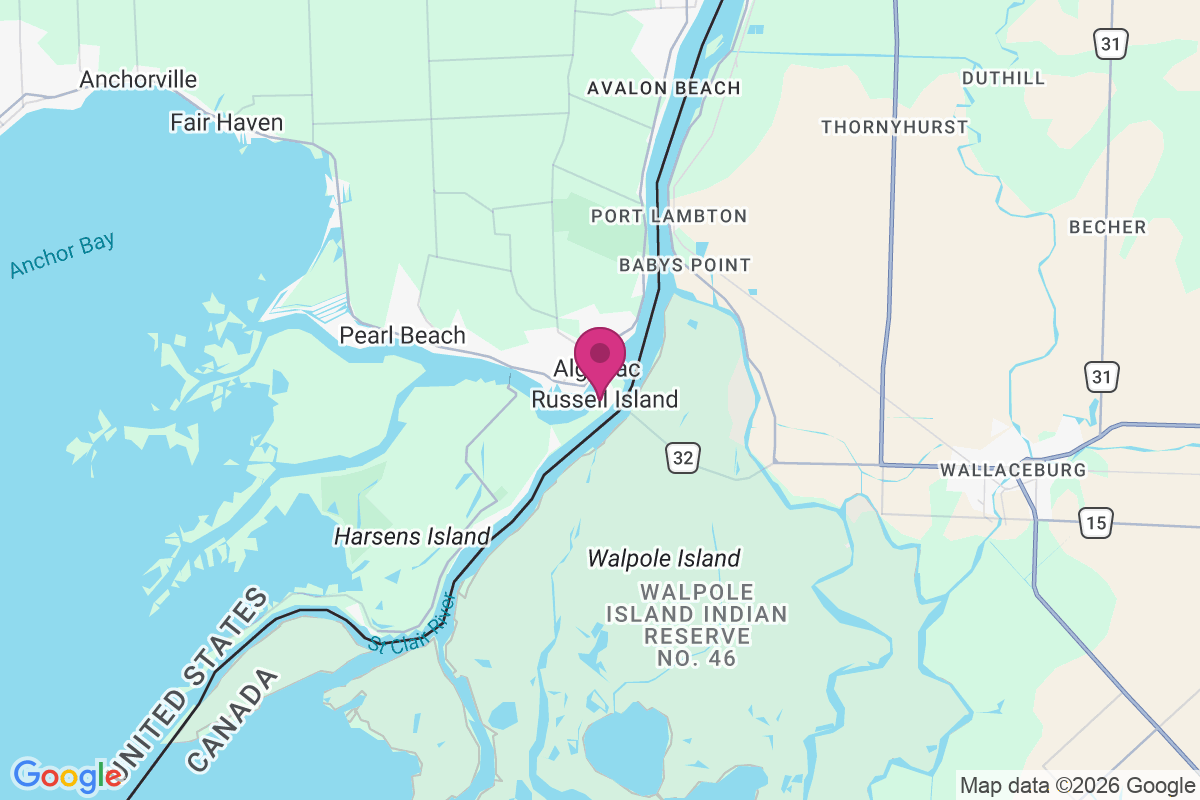 Carte de Algonac