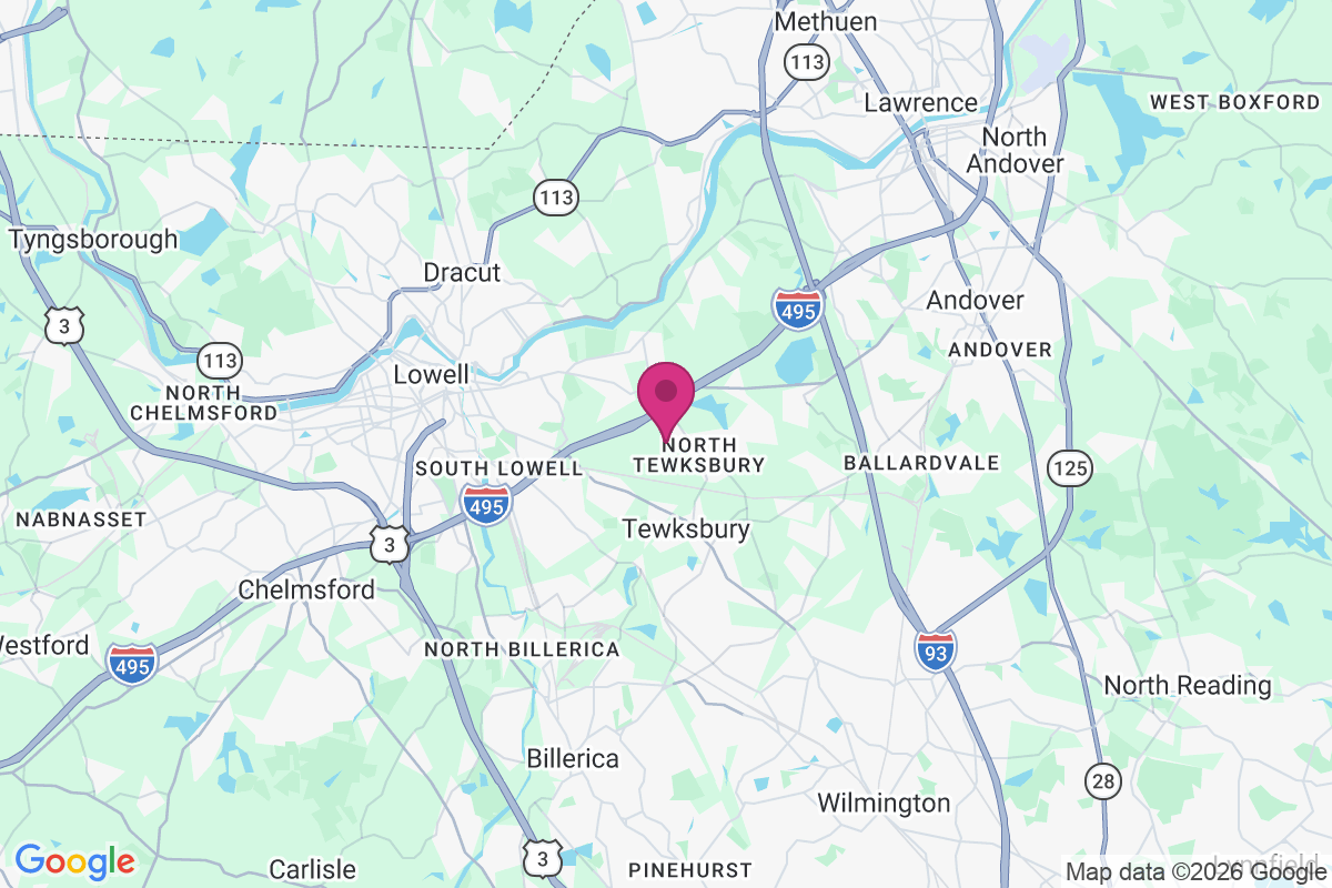 Carte de North Tewksbury