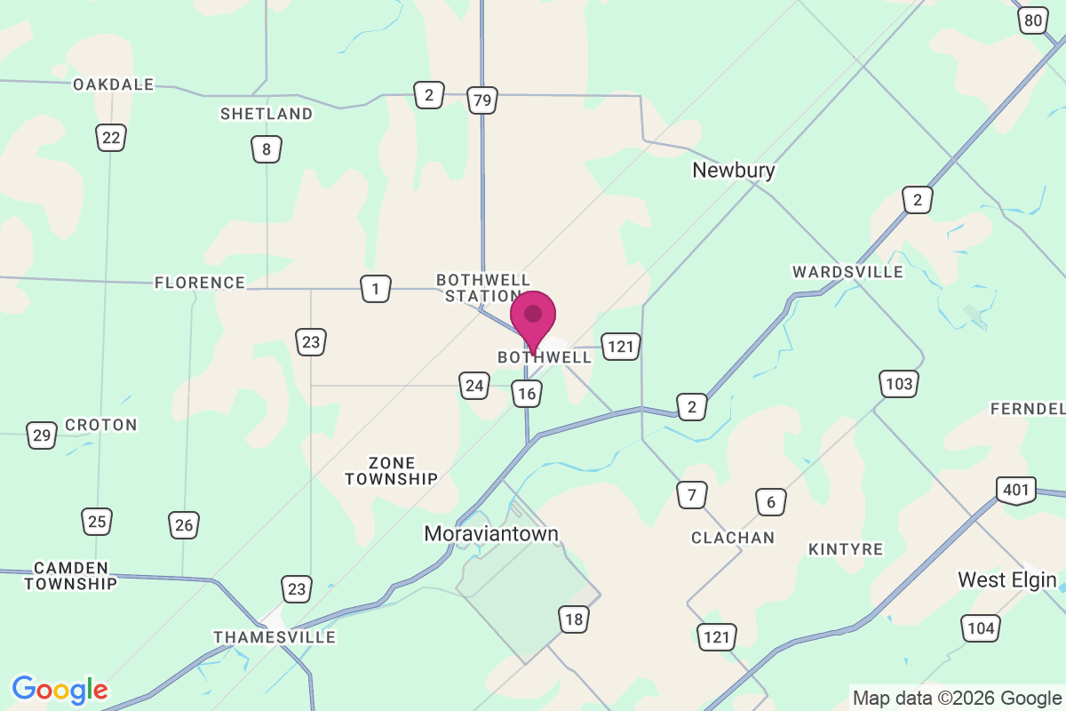 Carte de Alvinston
