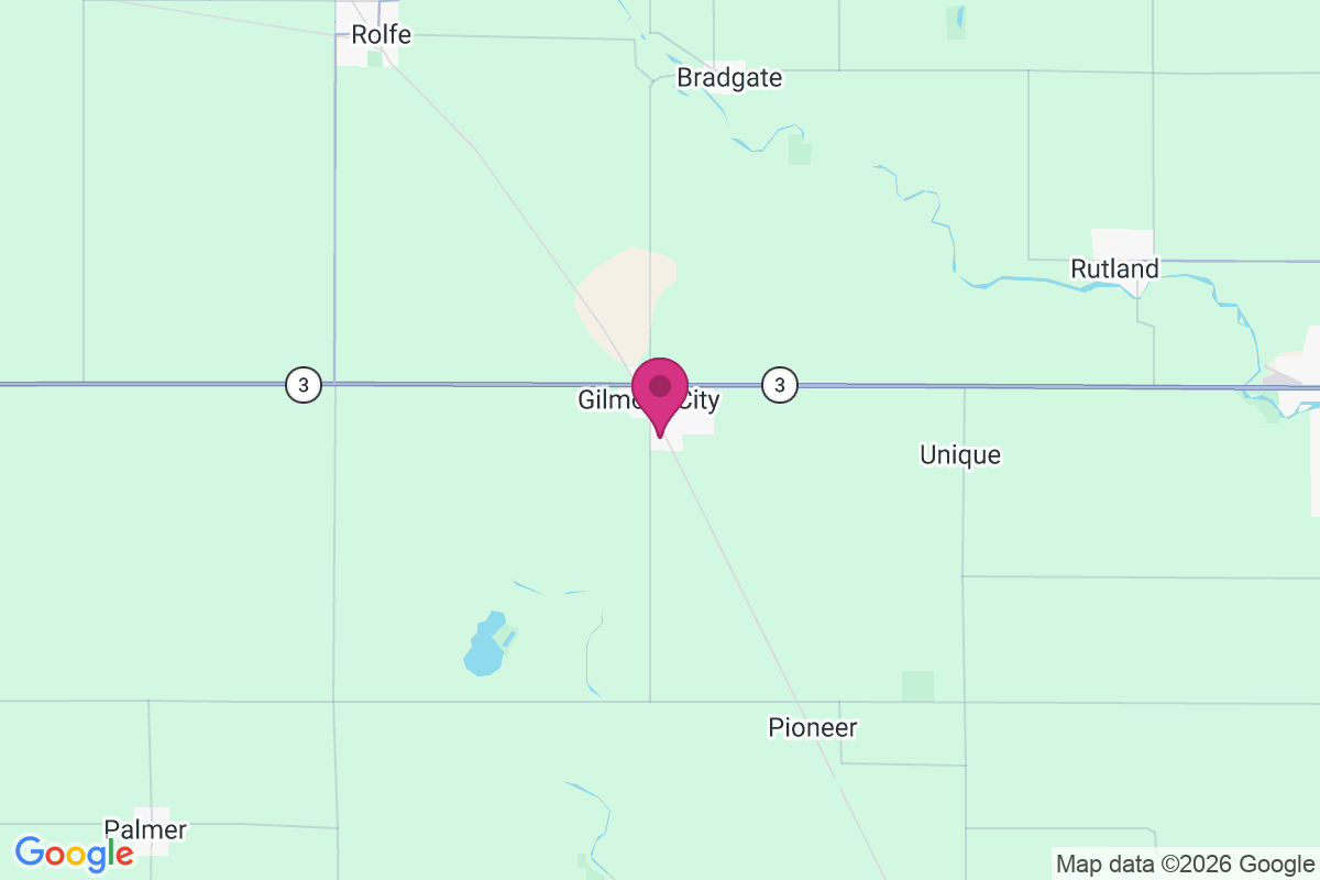 Carte de Gilmore City