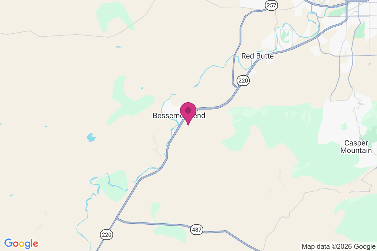 Carte de Bessemer Bend