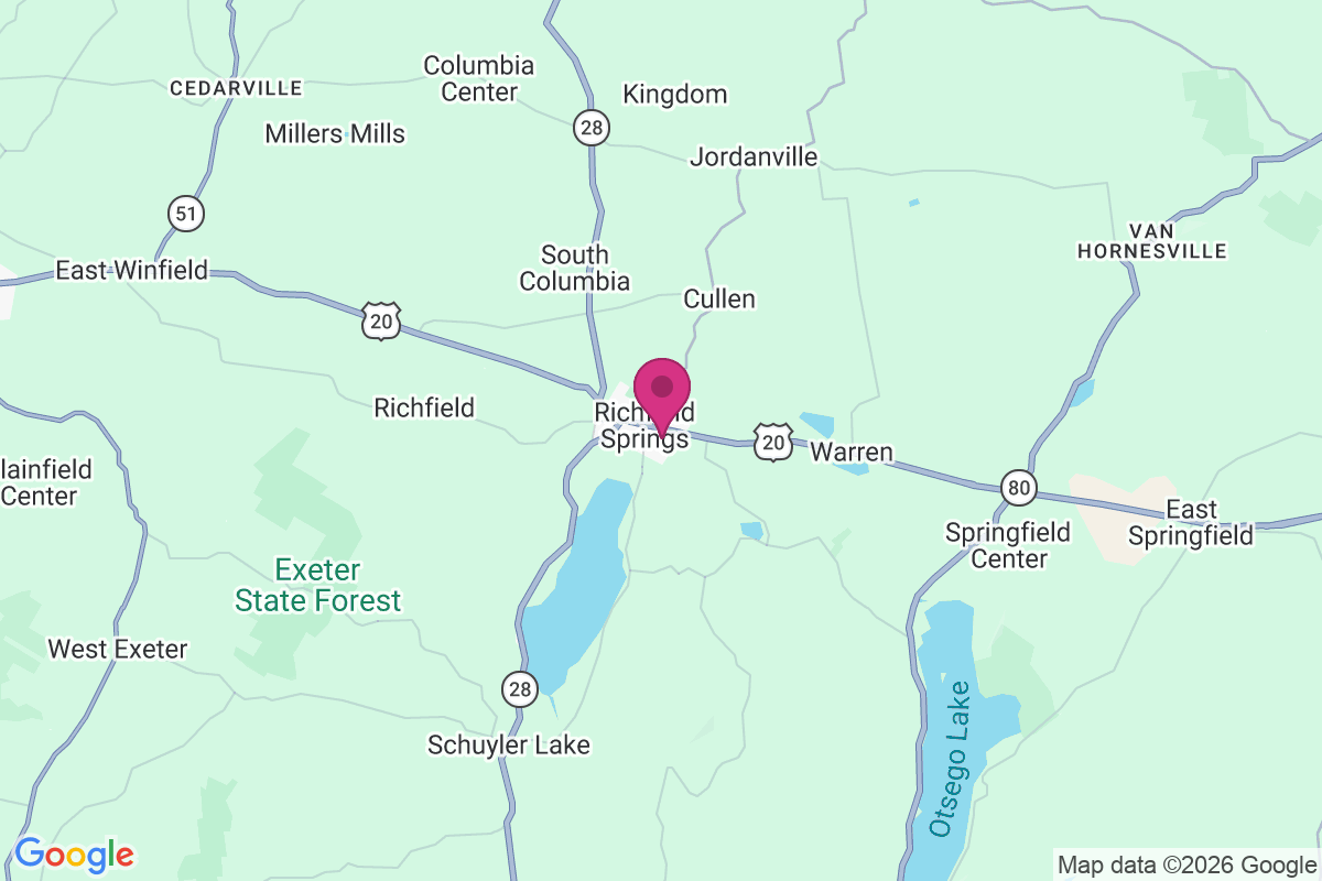 Carte de Richfield Springs