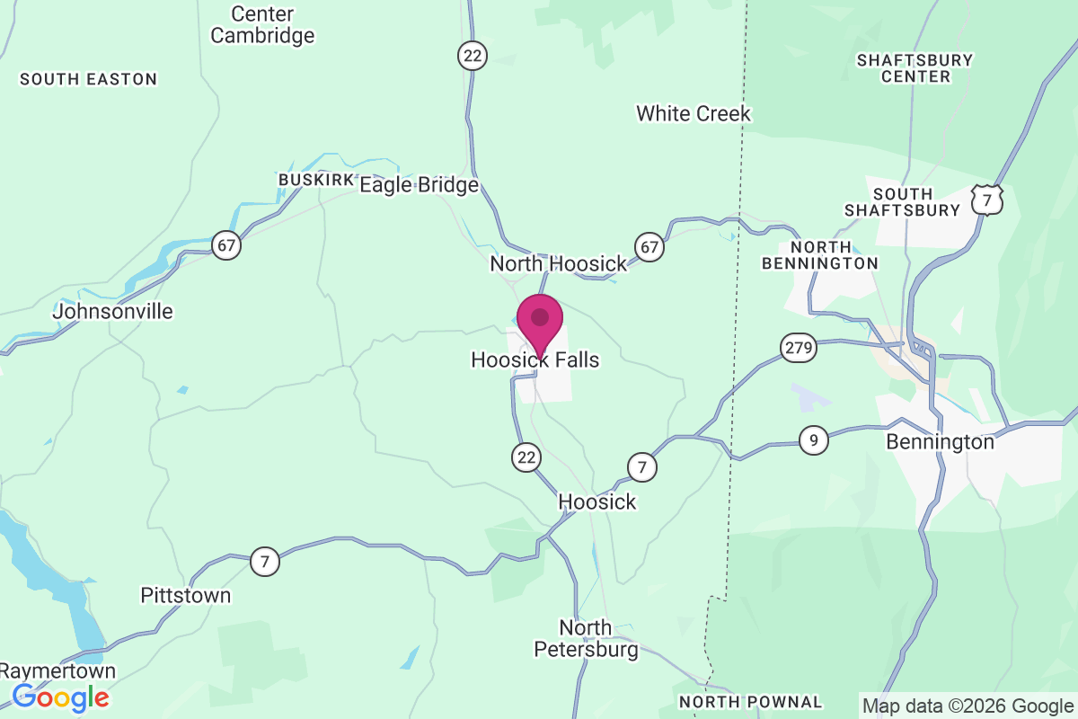 Carte de Hoosick Falls