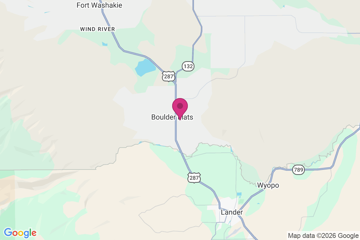 Carte de Boulder Flats