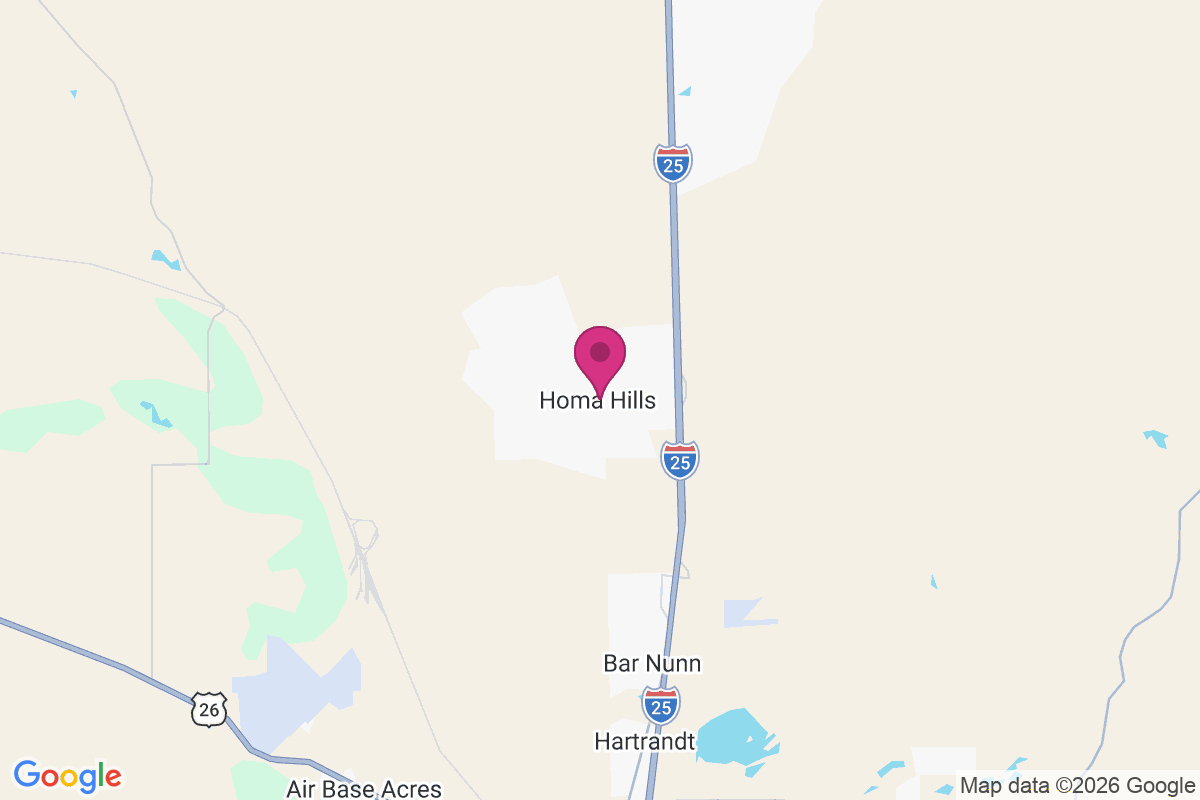 Carte de Homa Hills