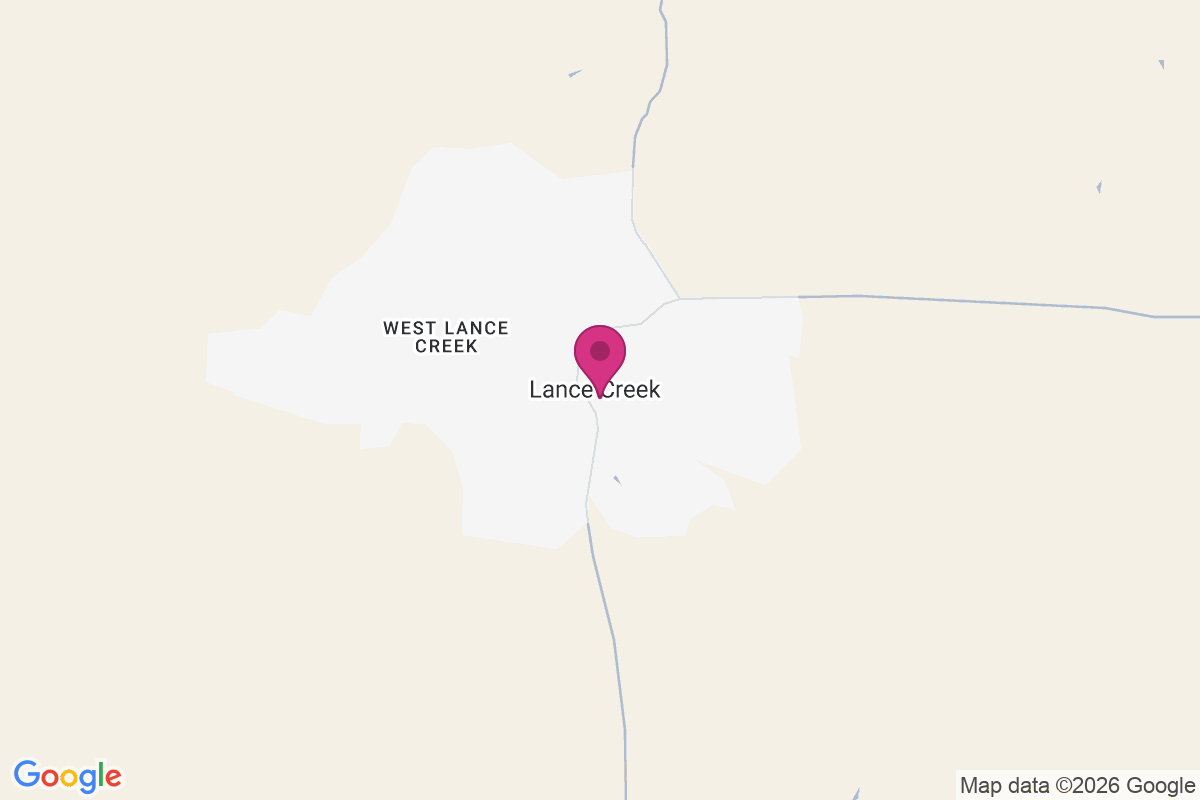 Carte de Lance Creek