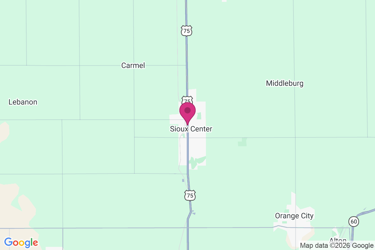 Carte de Sioux Center