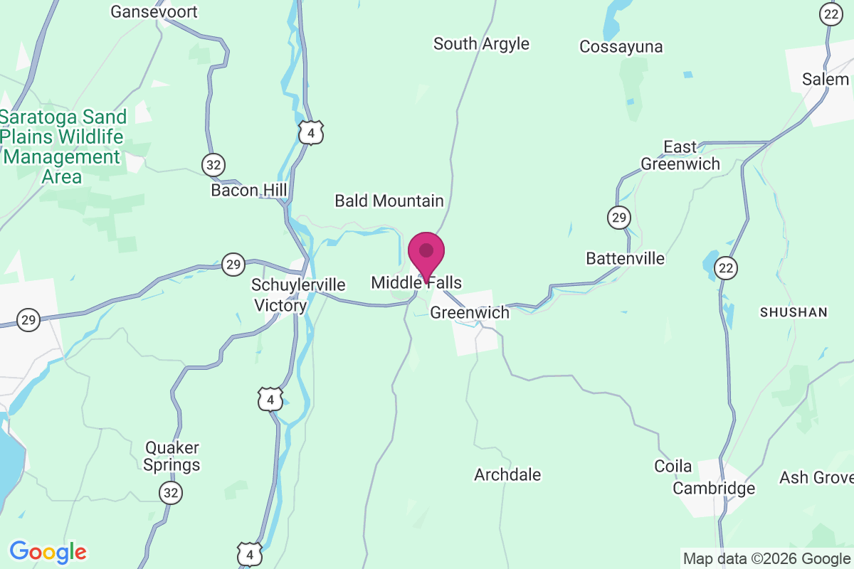 Carte de Middle Falls