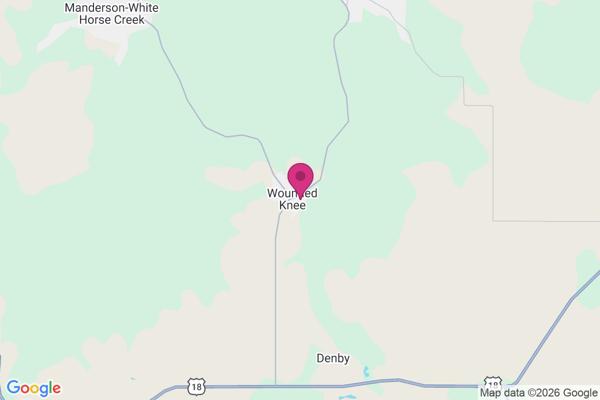 Carte de Wounded Knee