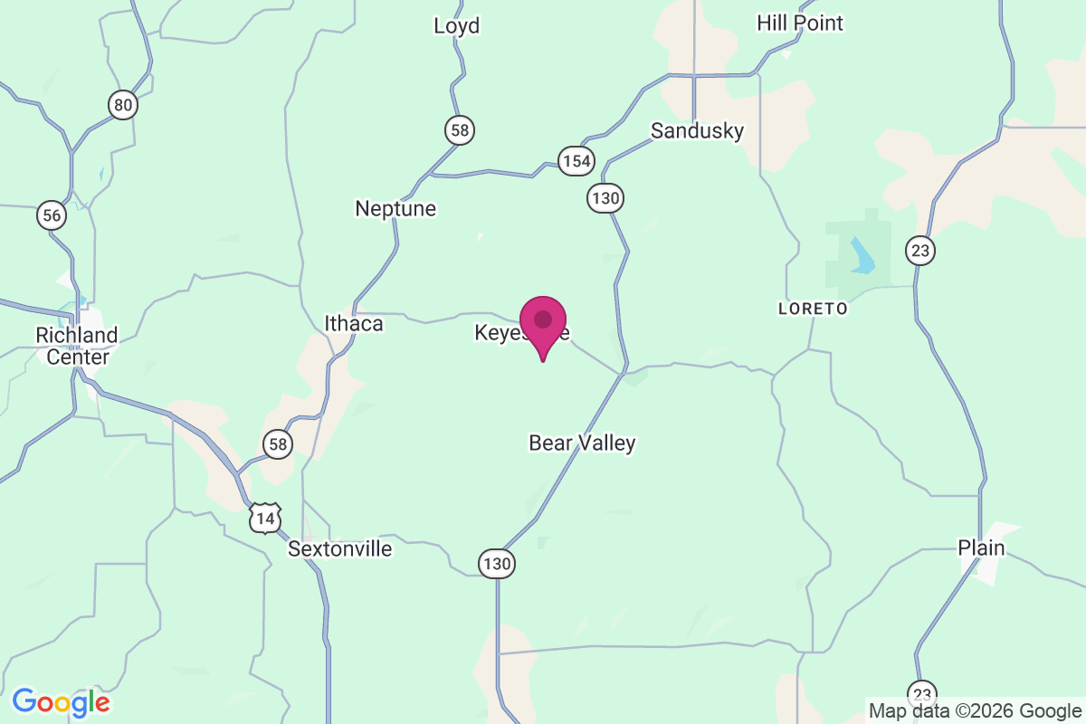 Carte de Keyesville
