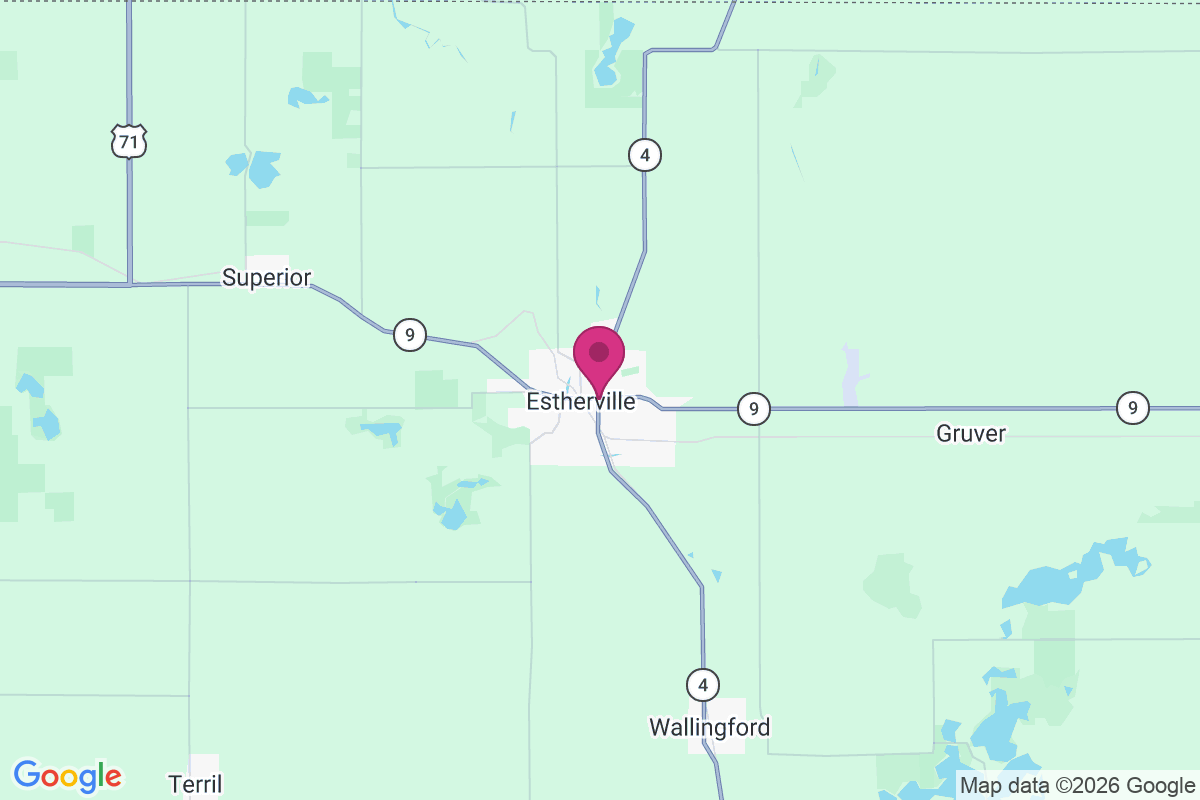 Carte de Estherville