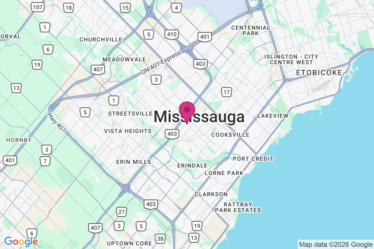 Carte de Mississauga