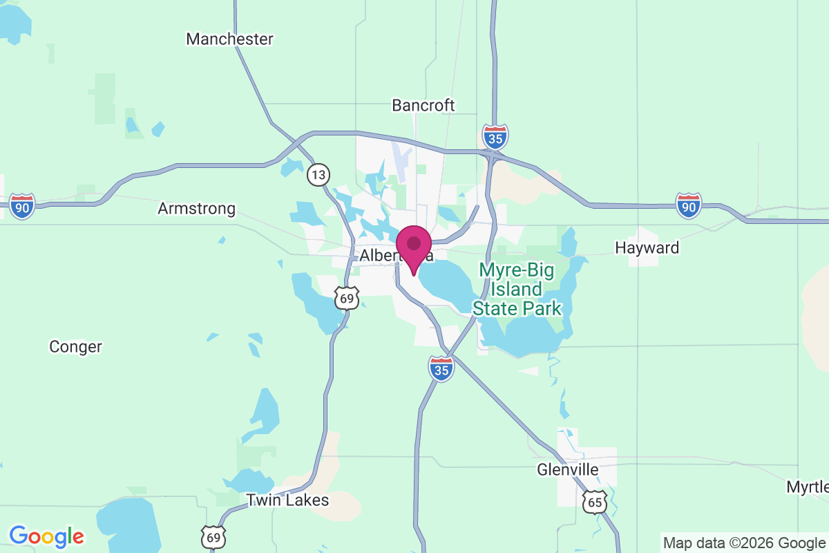 Carte de Albert Lea