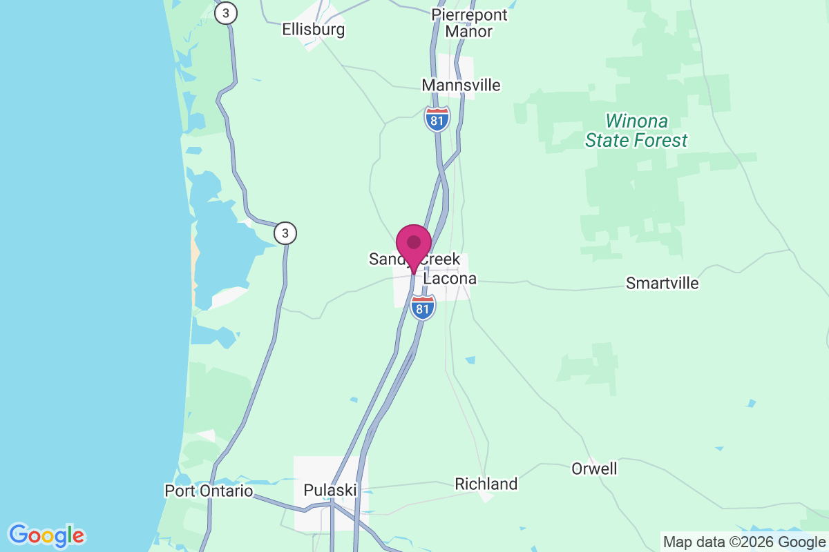 Carte de Sandy Creek