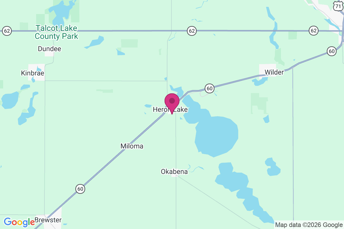 Carte de Heron Lake