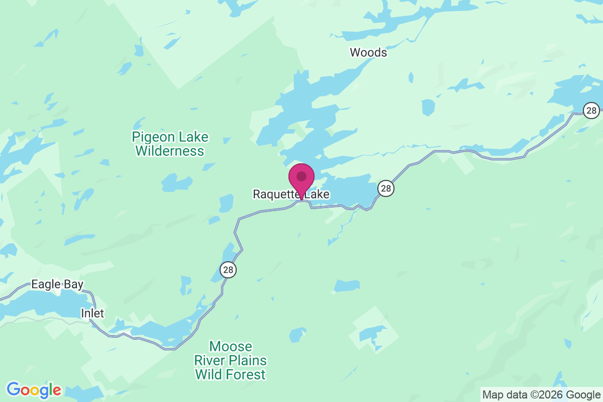 Carte de Raquette Lake