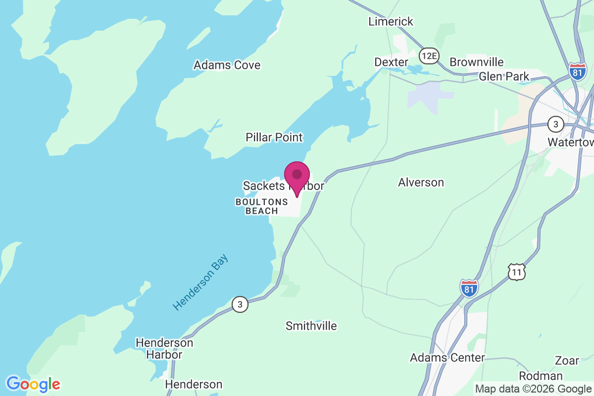 Carte de Sackets Harbor