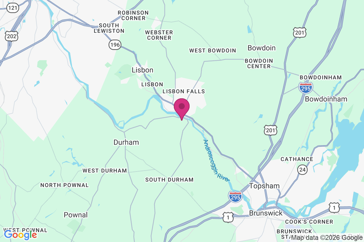 Carte de Lisbon Falls