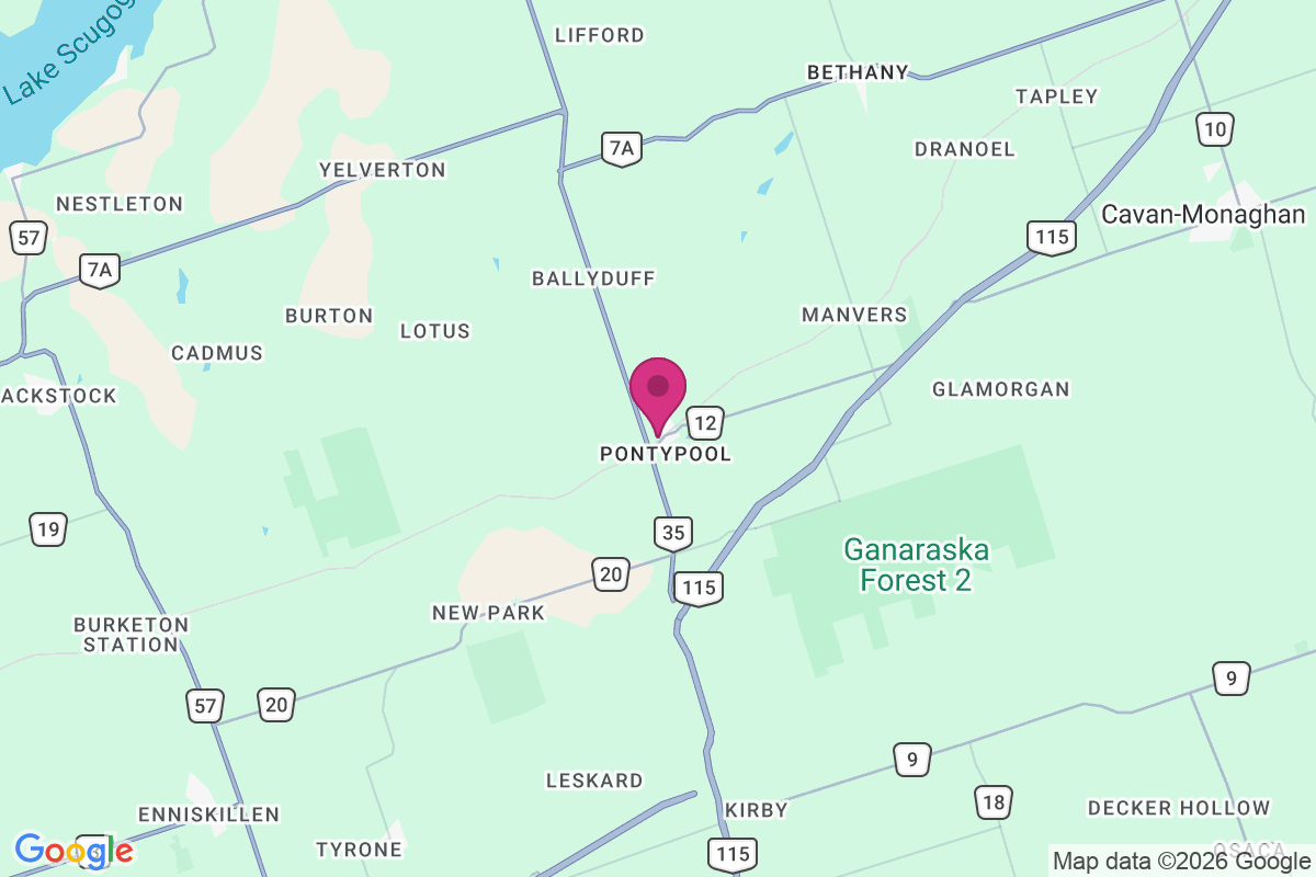 Carte de Pontypool