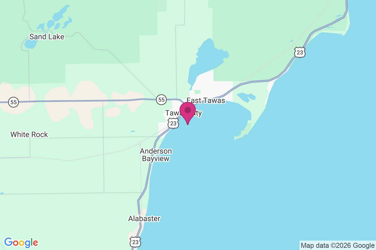 Carte de Tawas City