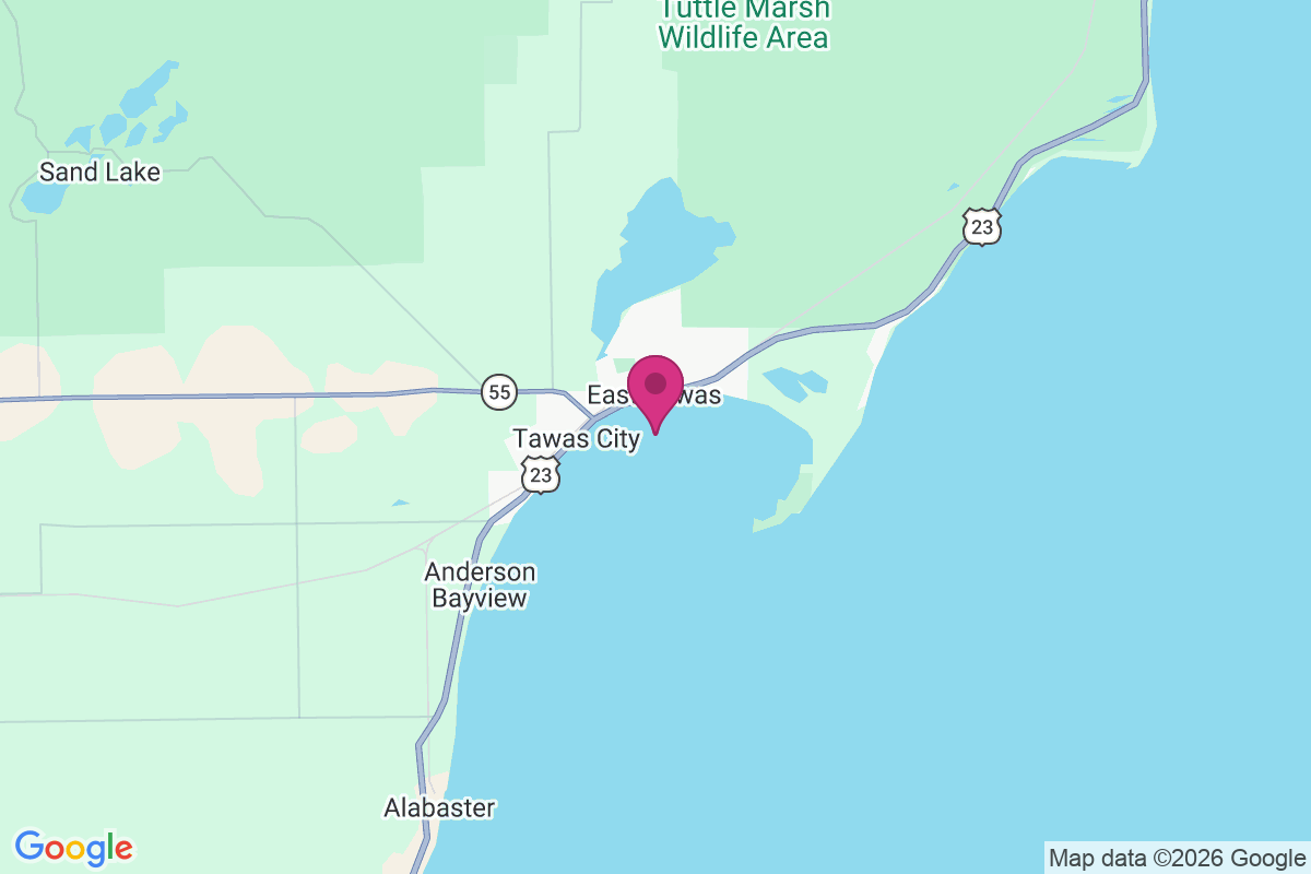Carte de East Tawas