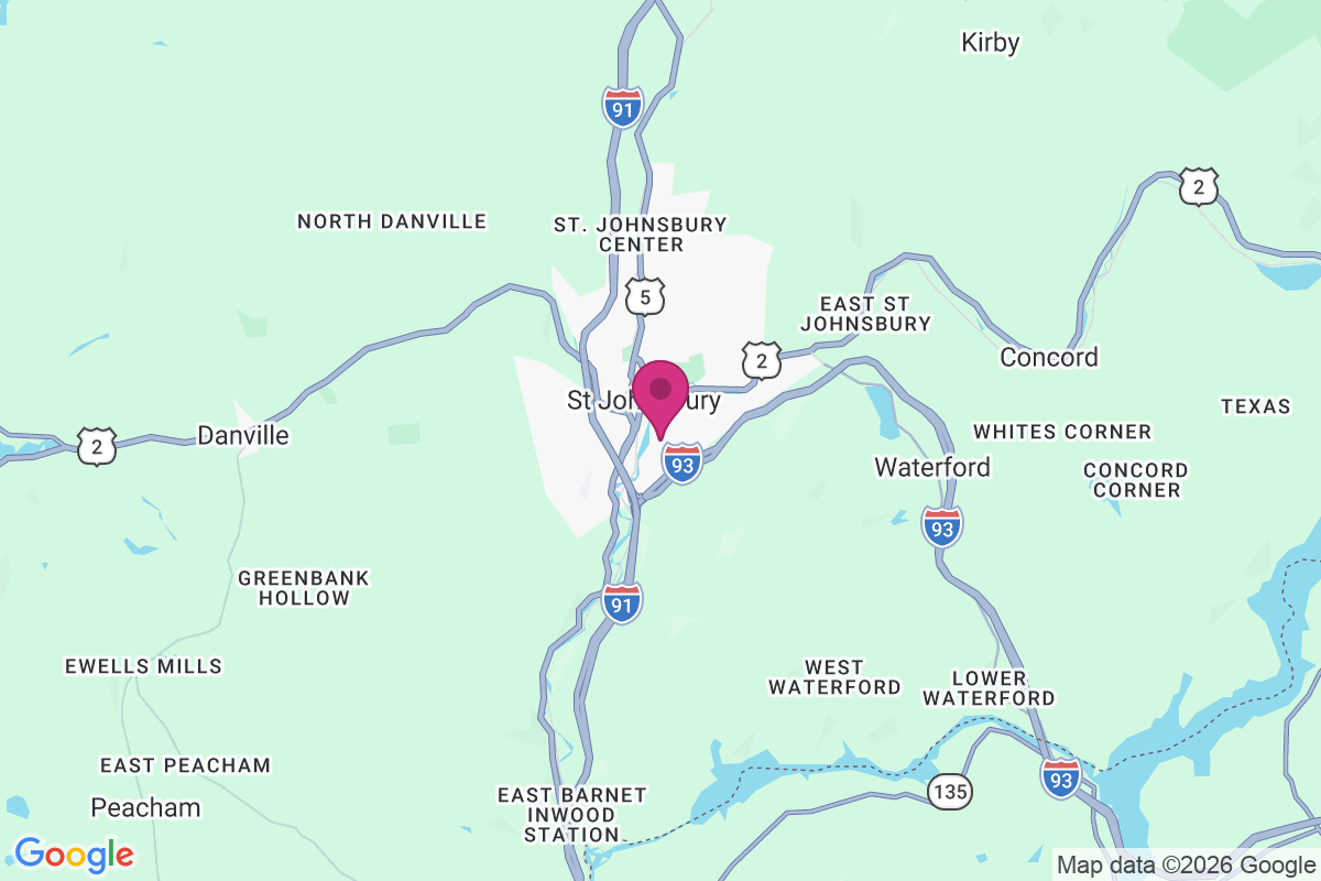Carte de Saint Johnsbury