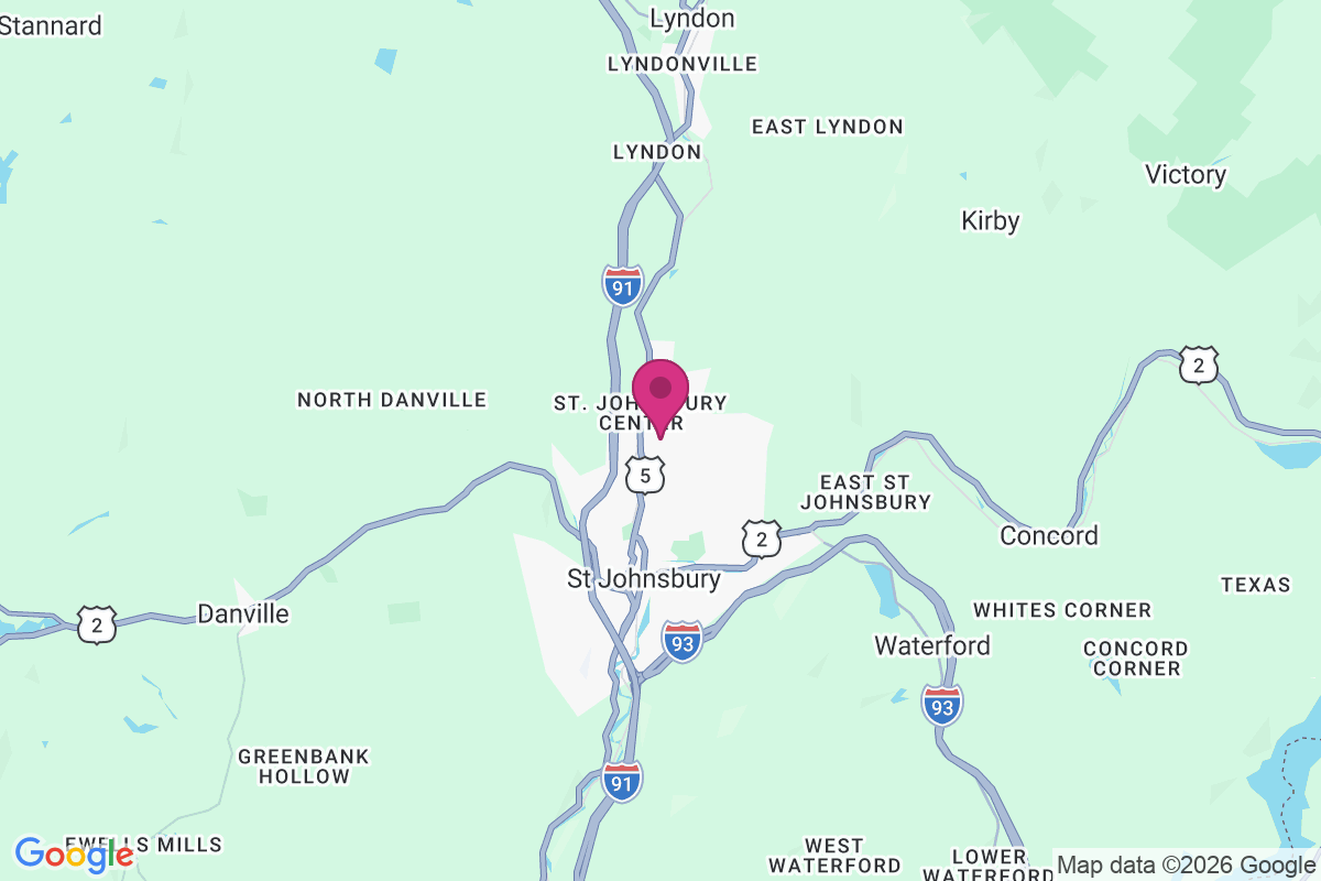 Carte de Saint Johnsbury Center