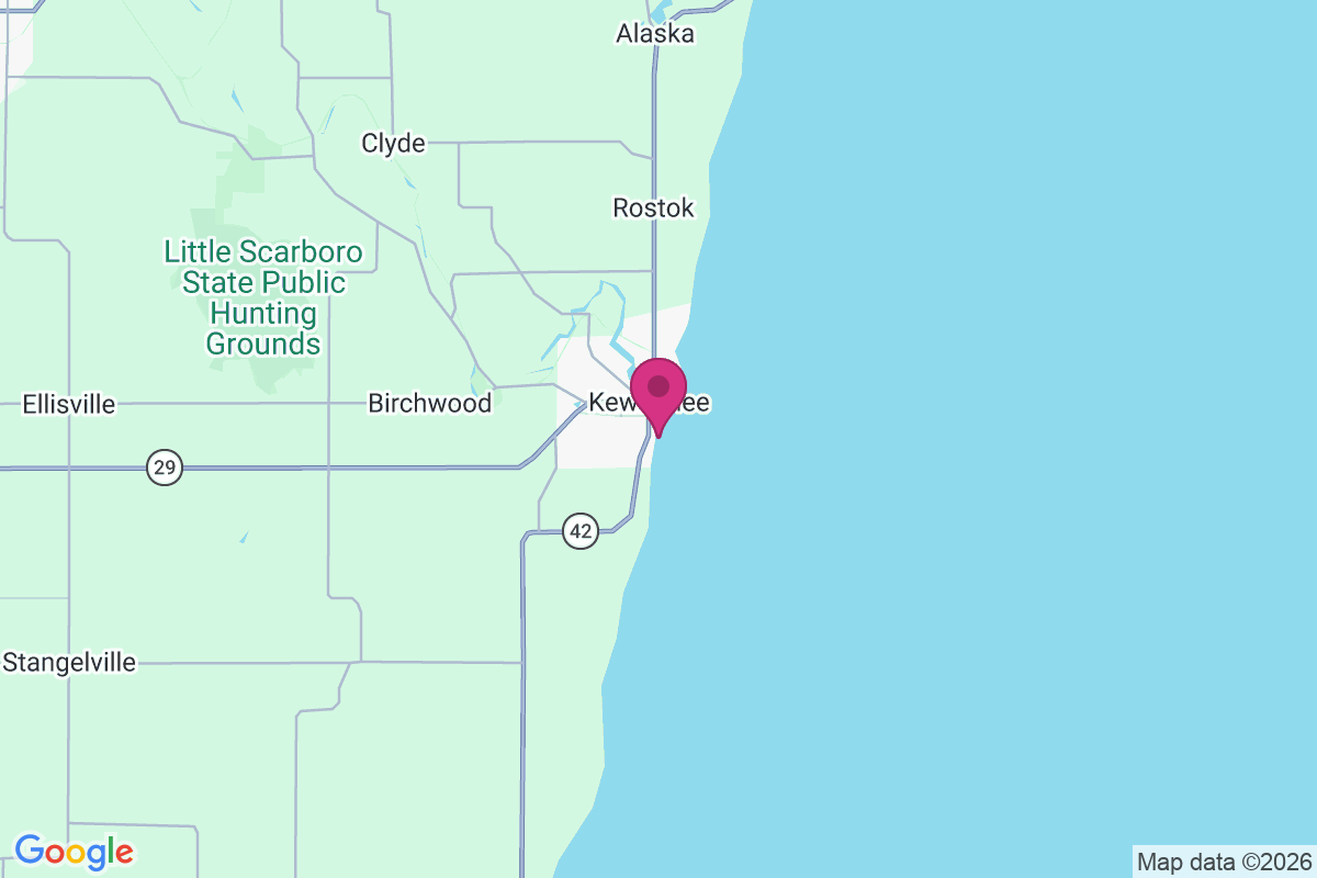 Carte de Kewaunee