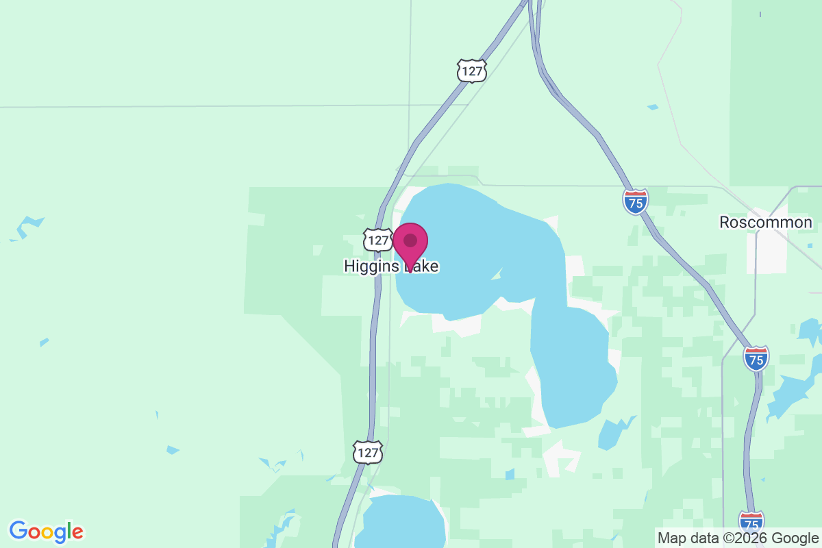 Carte de Higgins Lake