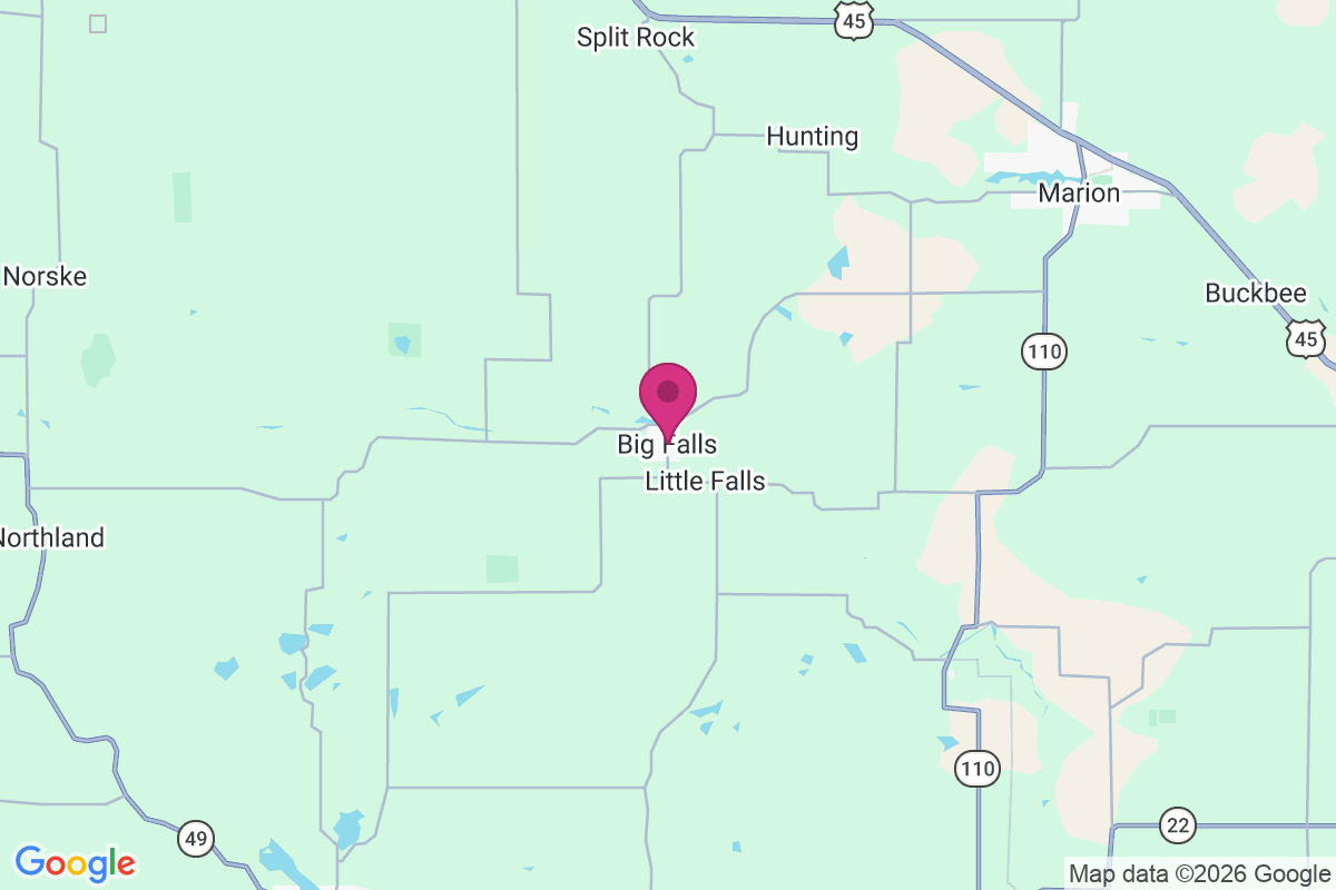 Carte de Big Falls