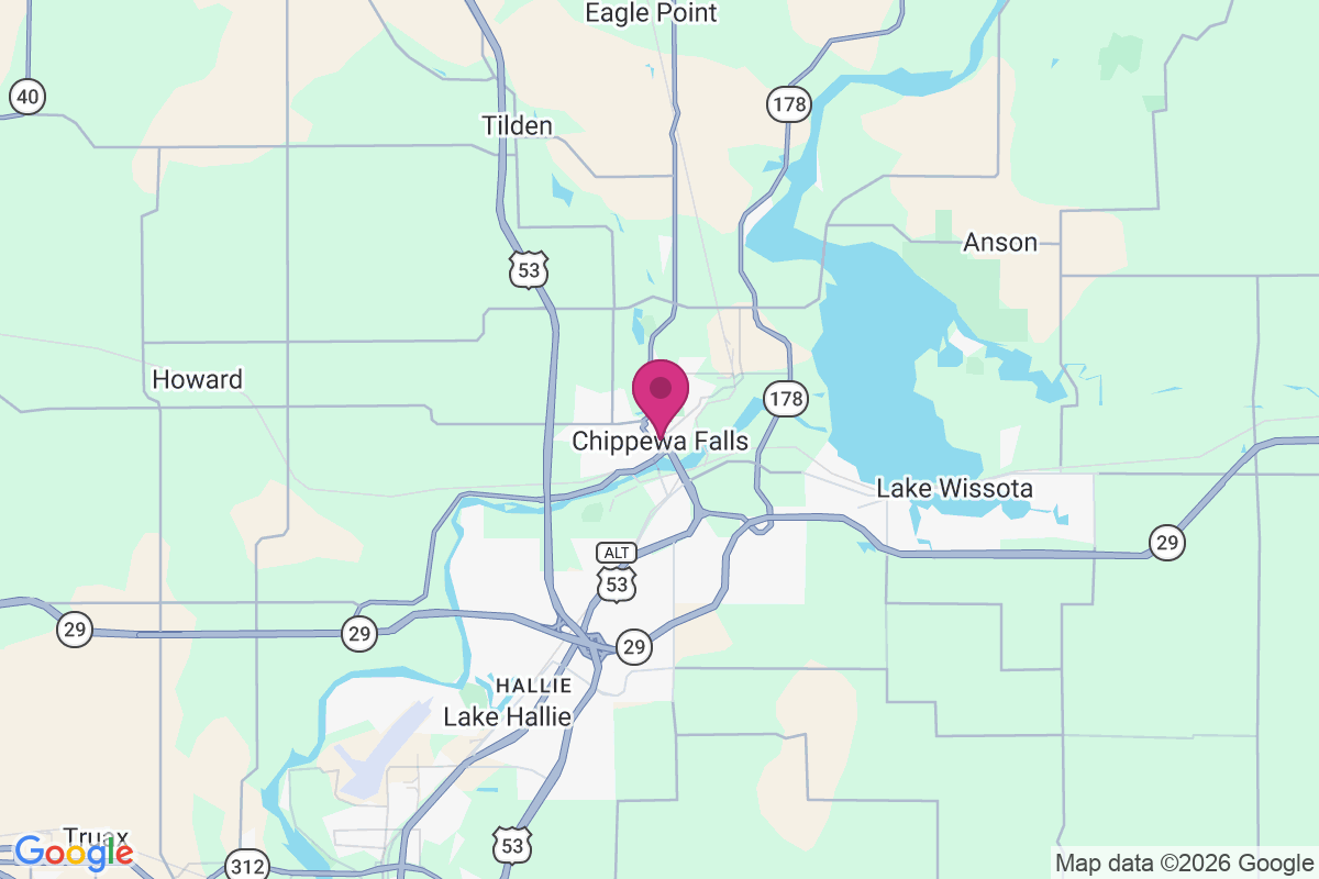 Carte de Chippewa Falls