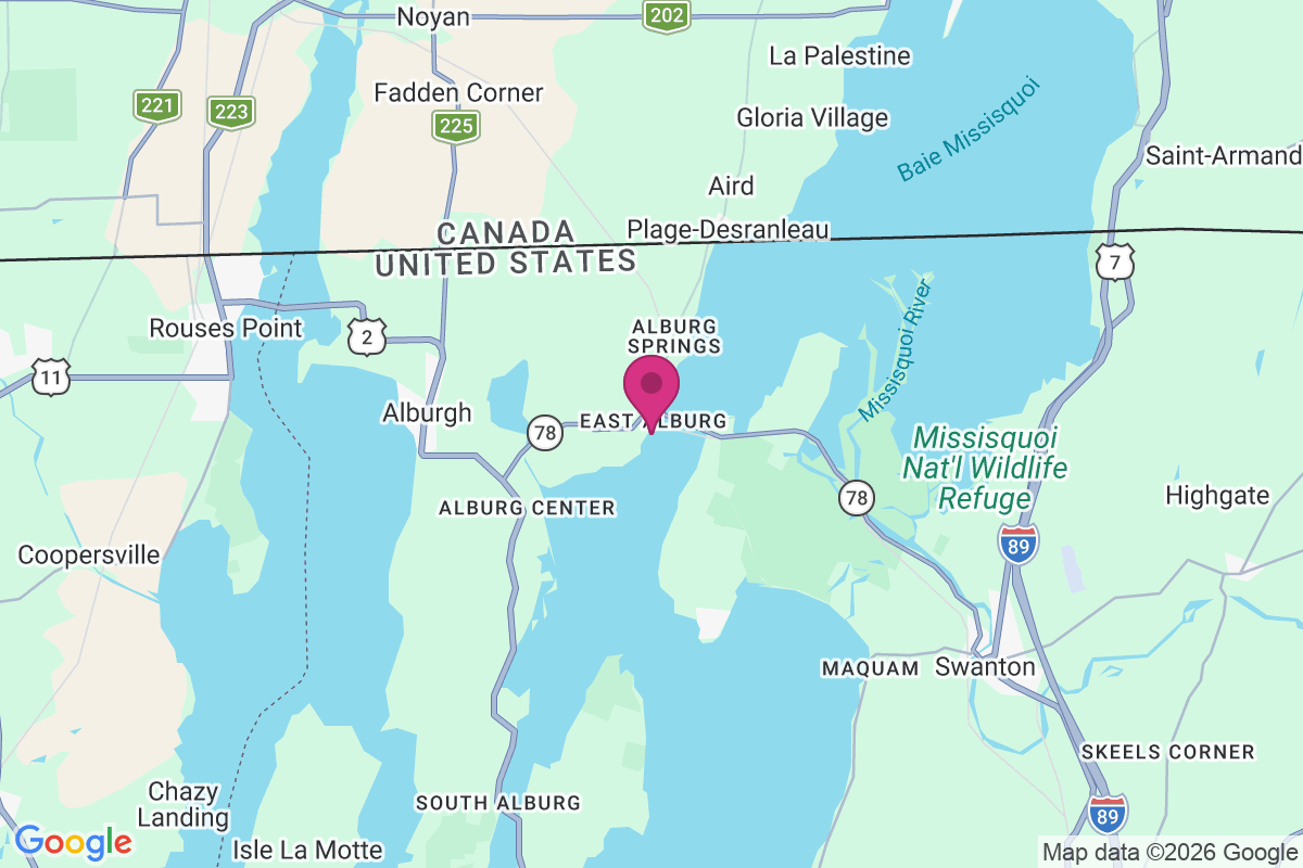 Carte de East Alburg