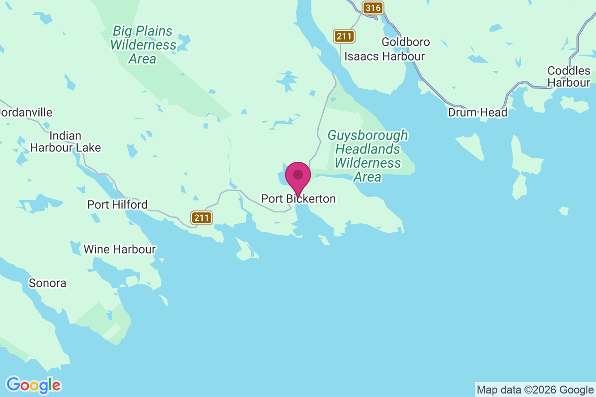 Carte de Port Bickerton