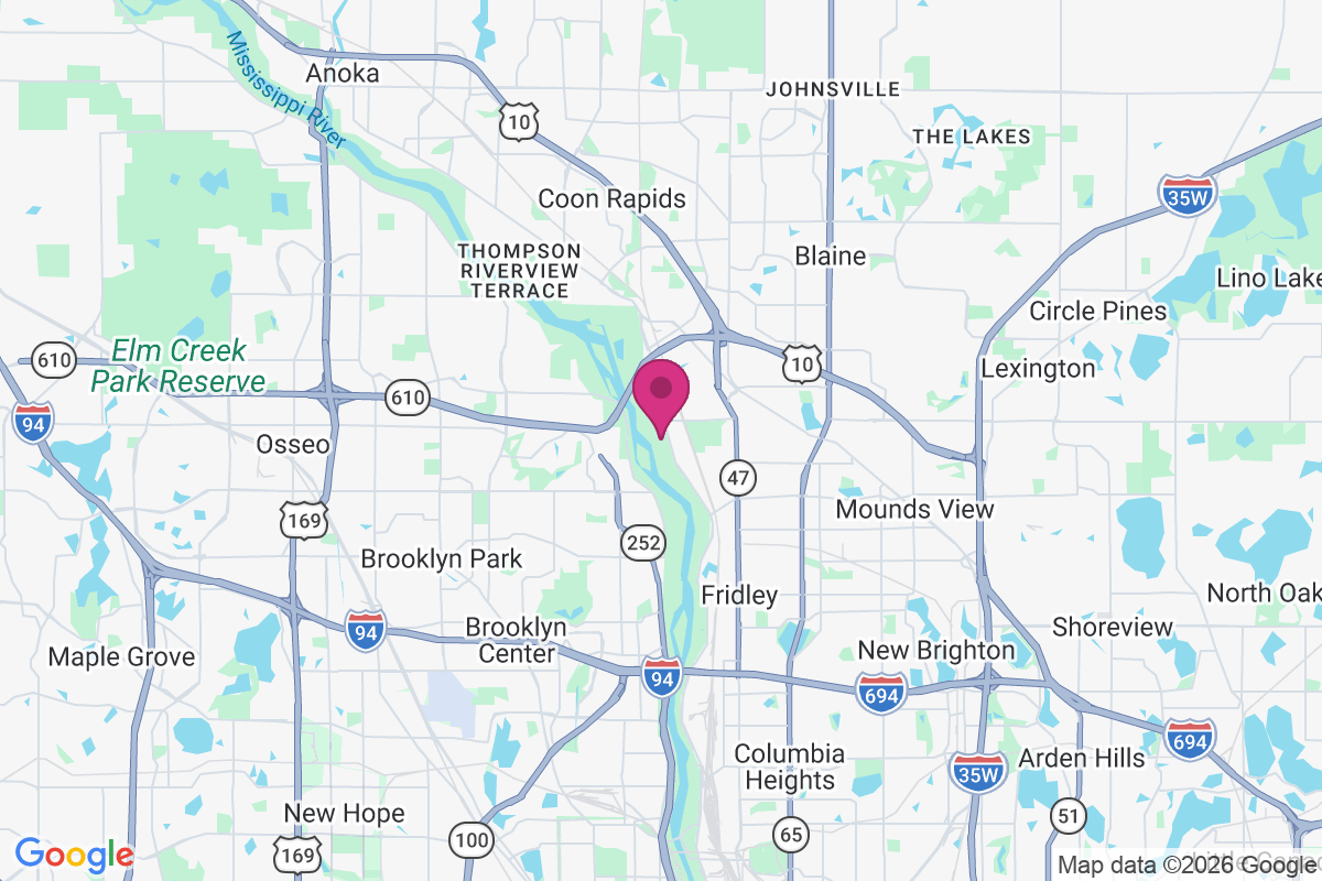 Carte de Coon Rapids