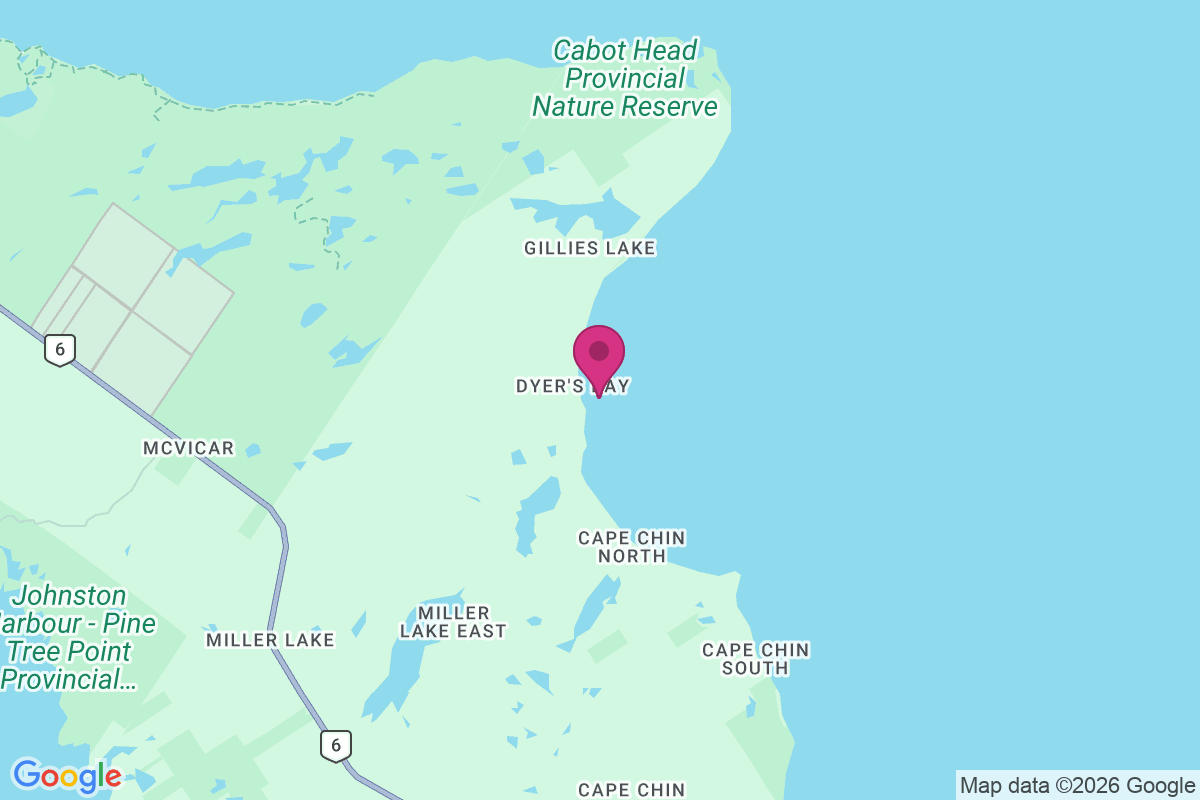 Carte de Dyer's Bay