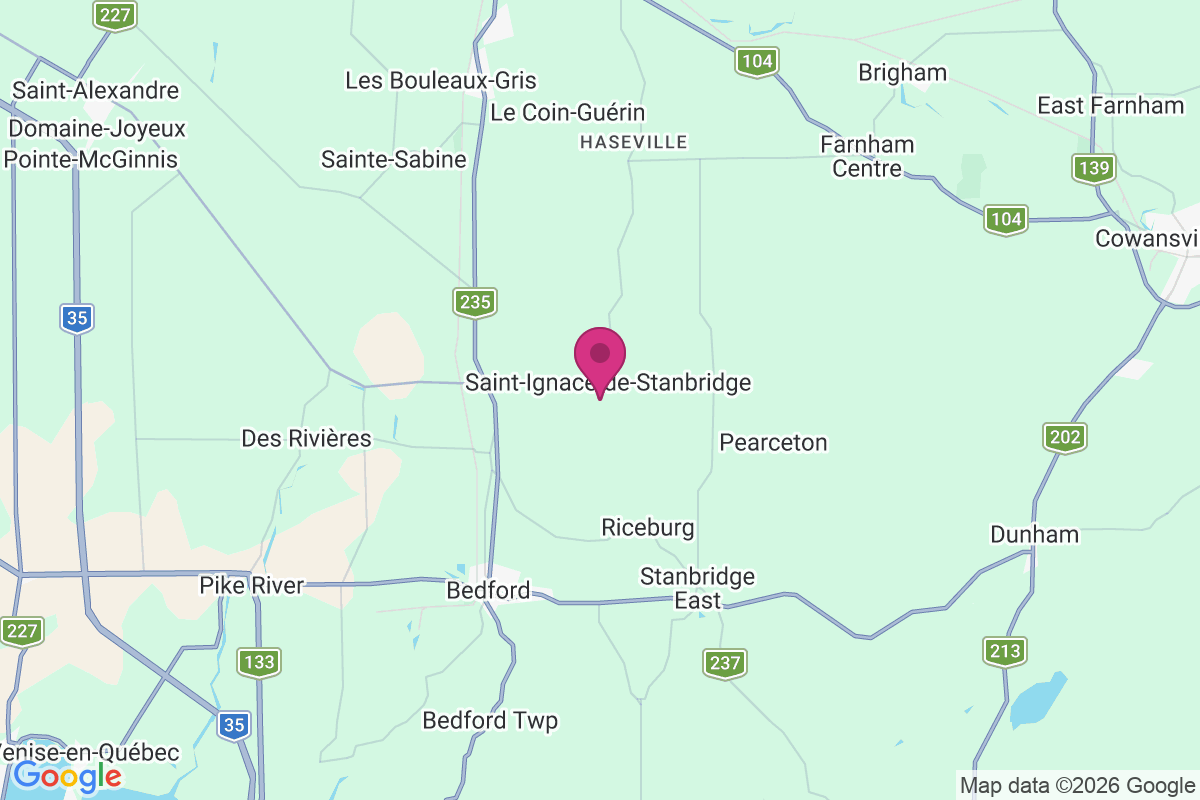 Carte de Saint-Ignace-de-Stanbridge
