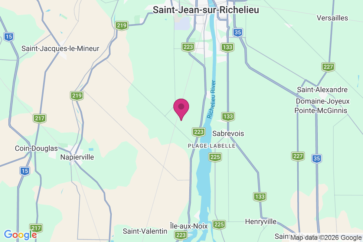 Carte de Saint-Blaise-sur-Richelieu