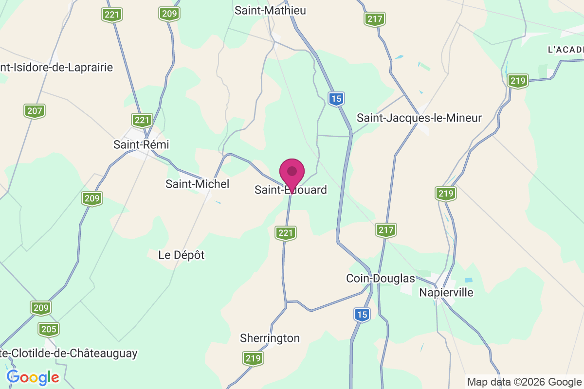 Carte de Saint-Edouard-de-Napierville
