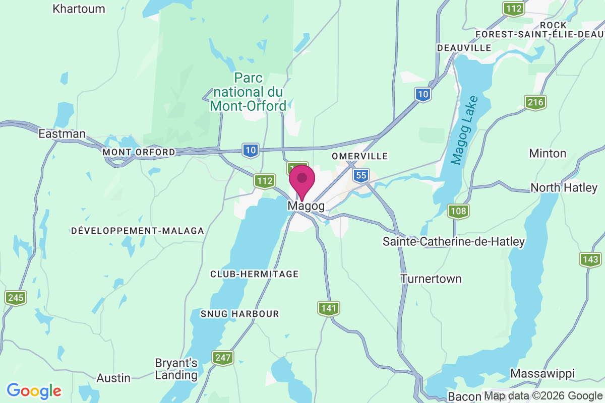 Carte de Canton Stanstead