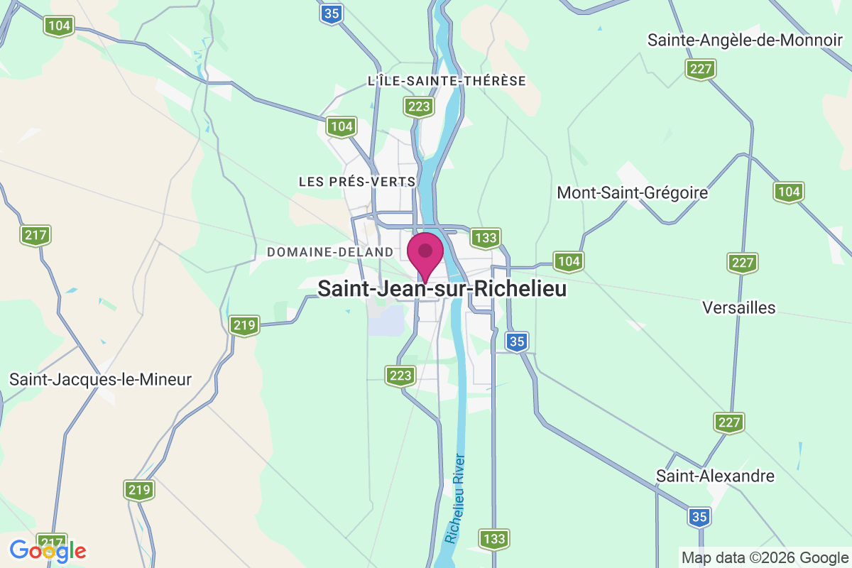 Carte de Saint-jean-sur-richelieu