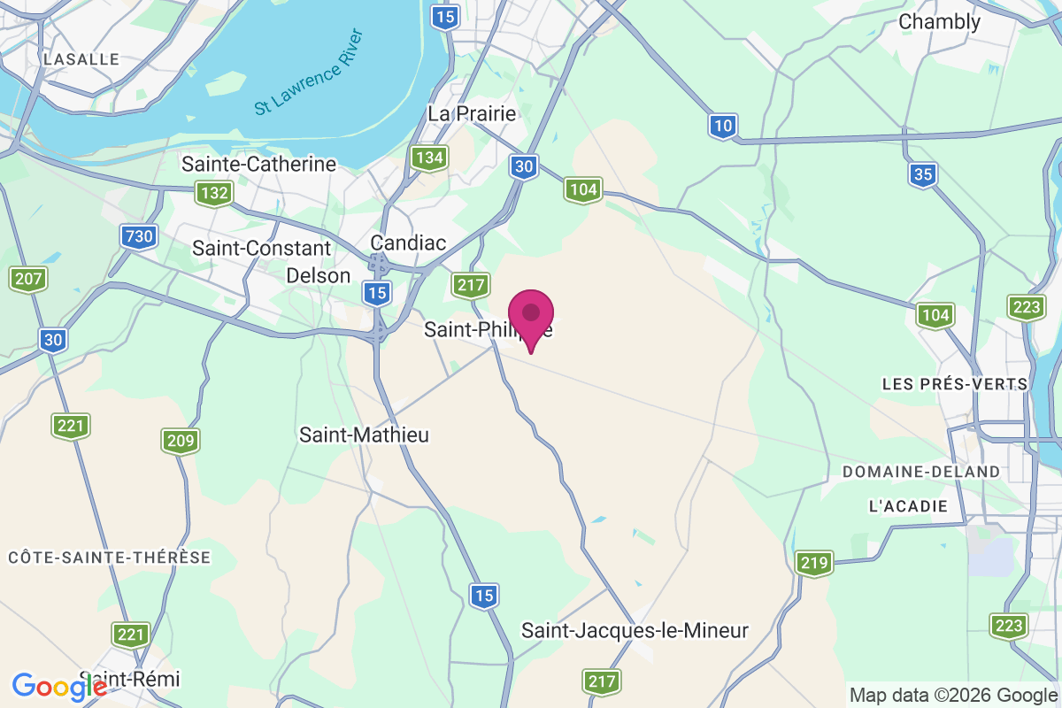 Carte de Saint-Philippe-de-La Prairie