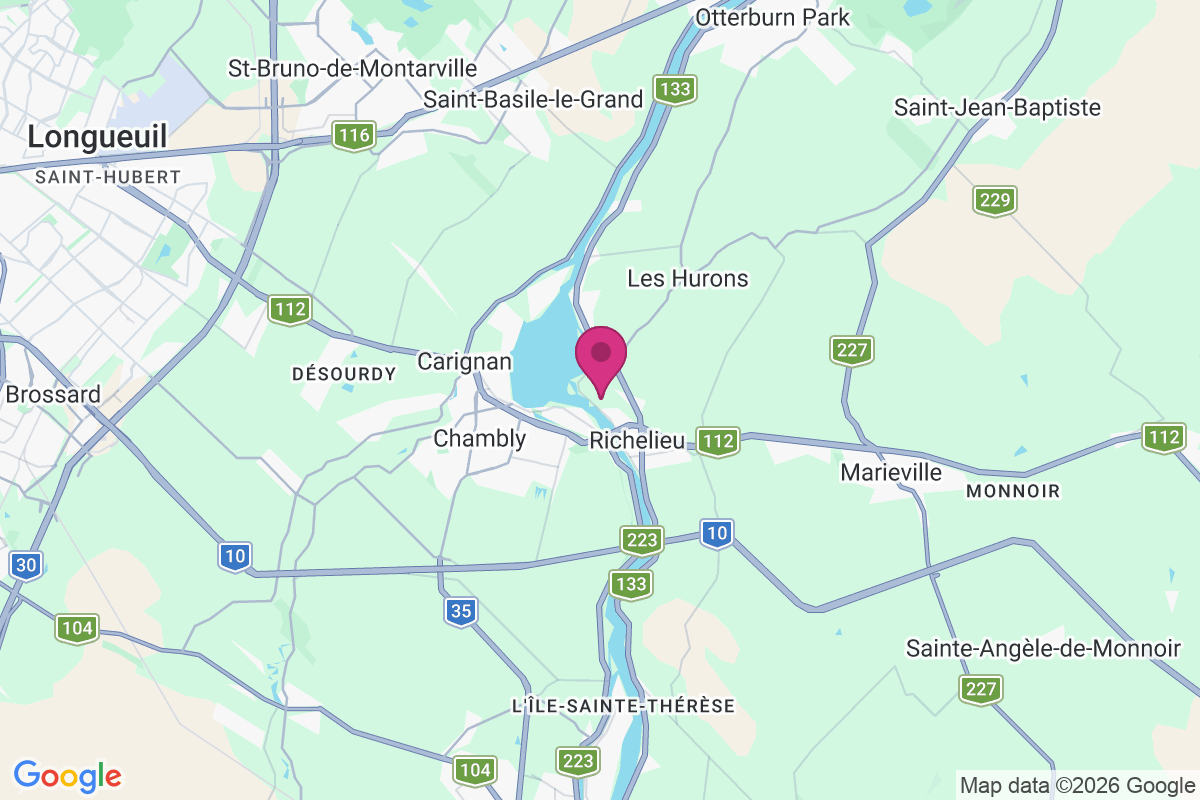 Carte de Chambly Fort