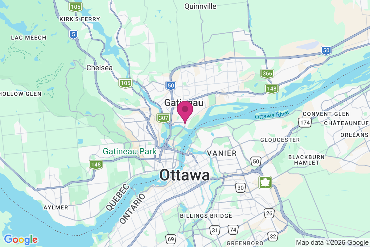 Carte de Pointe-Gatineau